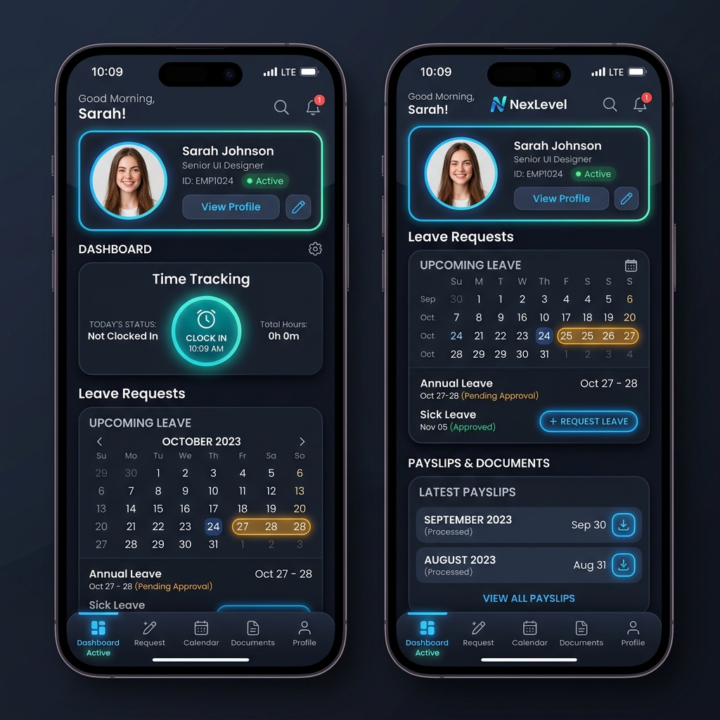 Employee Lifecycle Management Interface Mockup